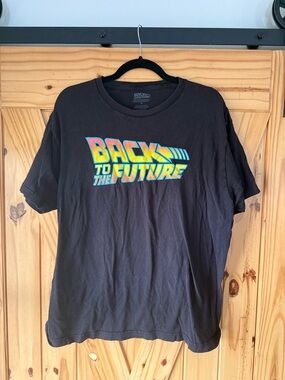 Back to the Future Men's Short Sleeve Graphic Tee - Black